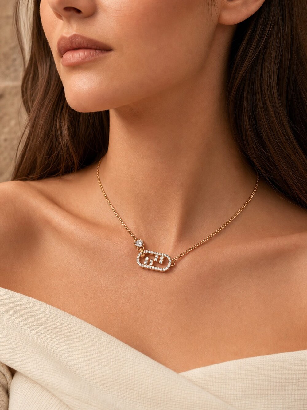 Fendi Modern Designer Necklace Style 2ai | New with Box - Picture 8 of 9